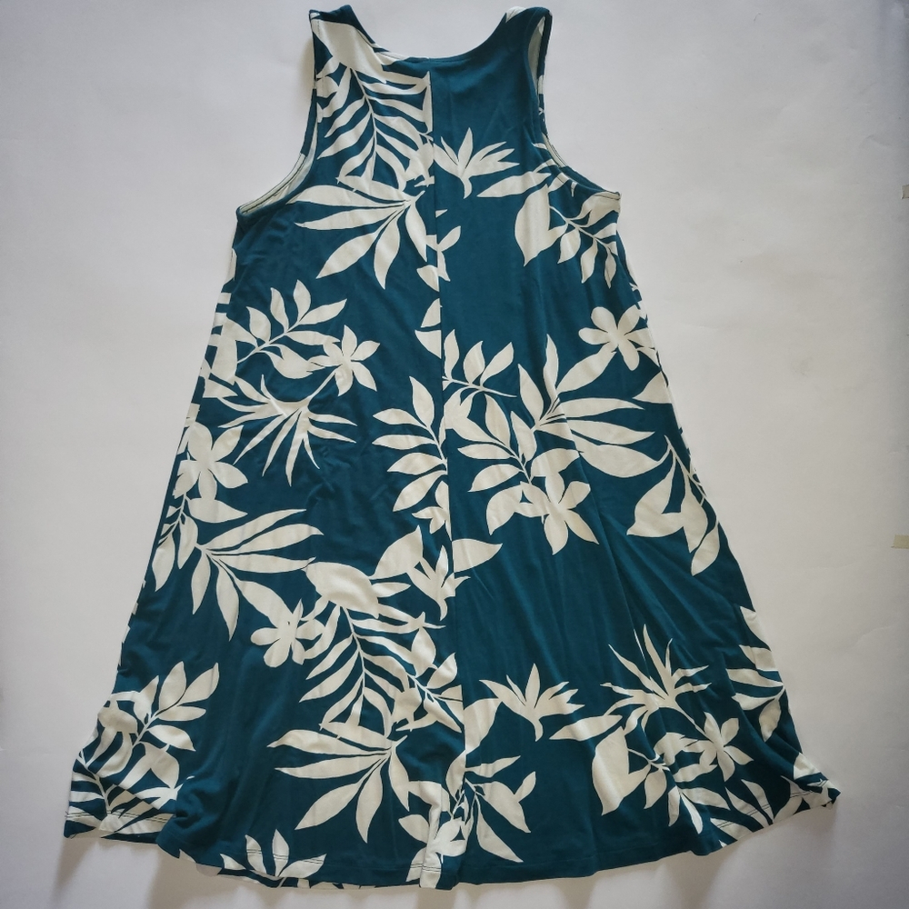 Old Navy green floral dress